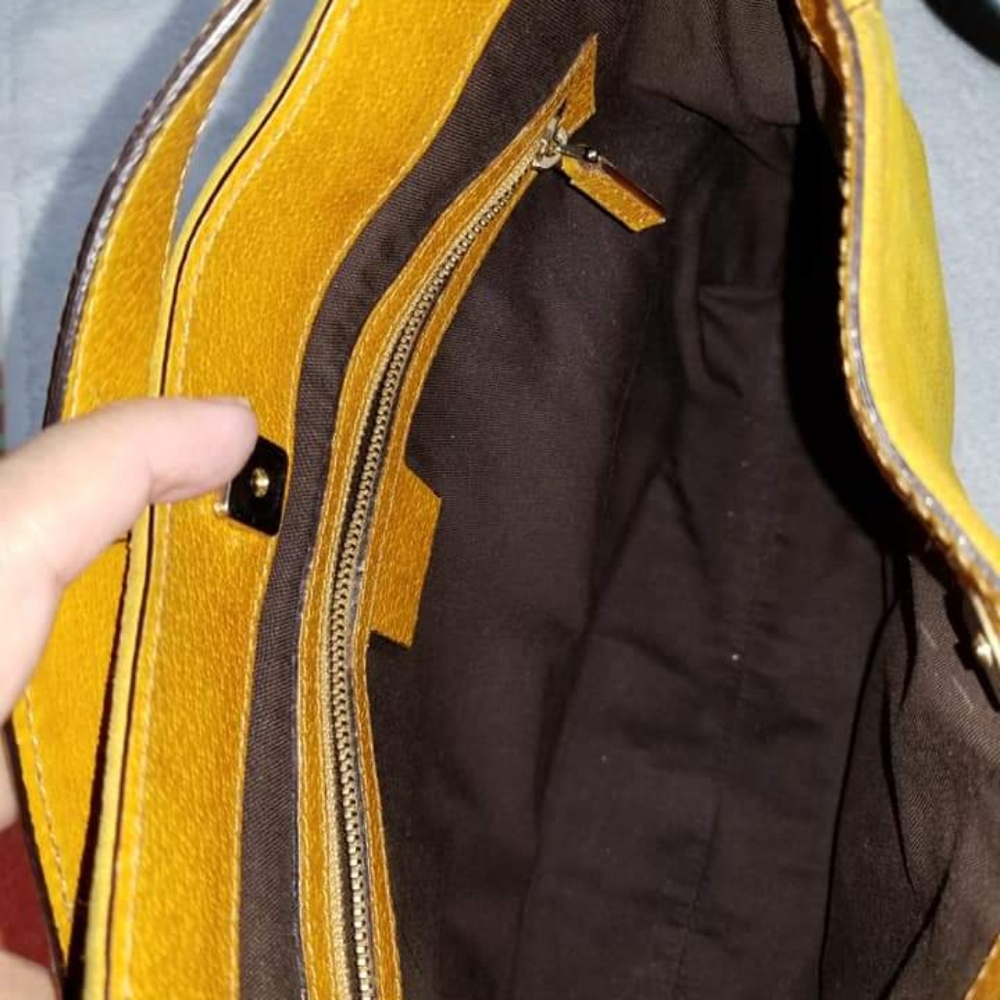Gucci Mustard Suede and Leather Hasler Horsebit Sh - Picture 13 of 16
